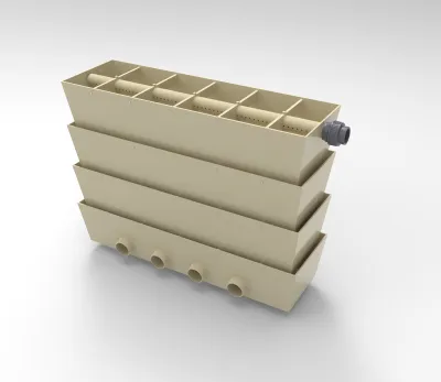 TF150 - 4x Ø110 uitgang